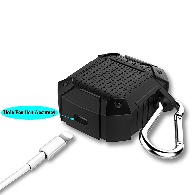 Мягкий силиконовый наушник чехол для Airpods случае Водонепроницаемый Защитный чехол для Apple AirPods 2 и 1/Air стручки противоударный Броня Крышка