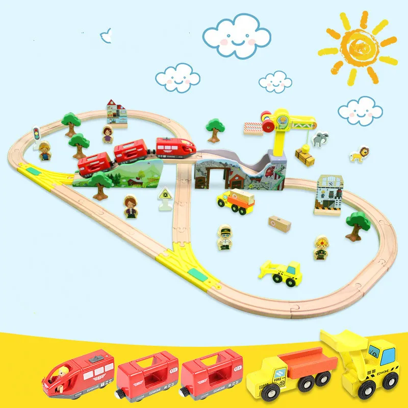 Электрический игрушечный поезд 70 шт.| |