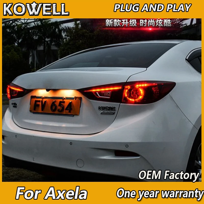 KOWELL стайлинга автомобилей для Mazda 3 хвост светильник s новинка 2015 Mazda3 Axela