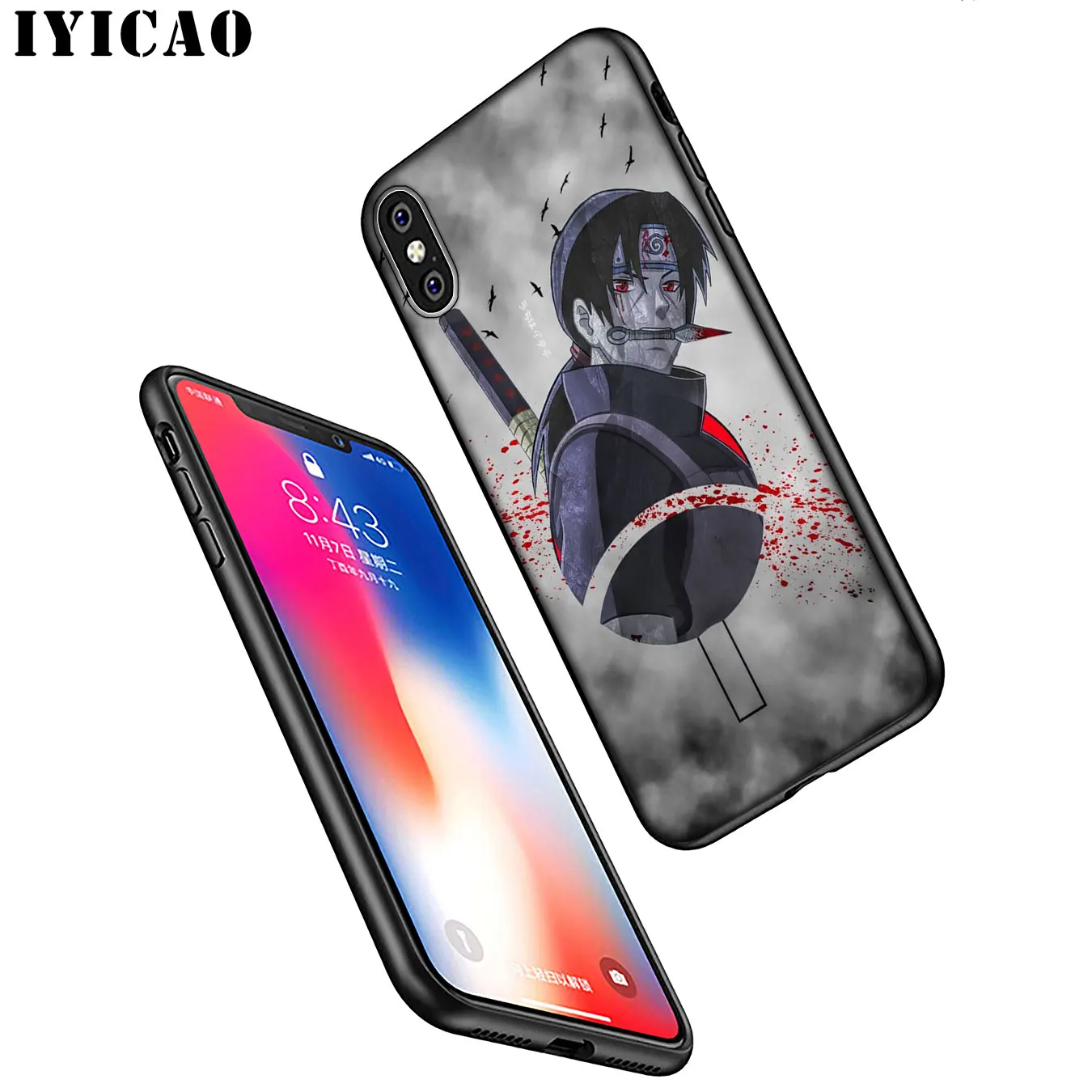 IYICAO NARUTO Hatake Kakashi Мягкий силиконовый чехол для телефона iPhone XR X XS 11 Pro Max 6 6S 7 8 Plus 5 5S SE