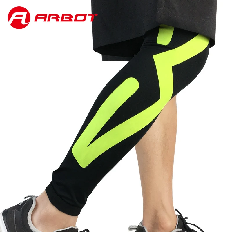 1 шт. компрессионные наколенники Arbot для мужчин и женщин велосипедные гетры бега