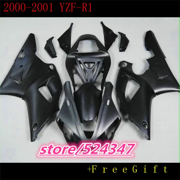 

Nn-All matte flat black fairings for YZF R1 2000 2001 cheap fairing kit YZFR1 00 01 1000 YZF-R1 bodywork kits plastic part