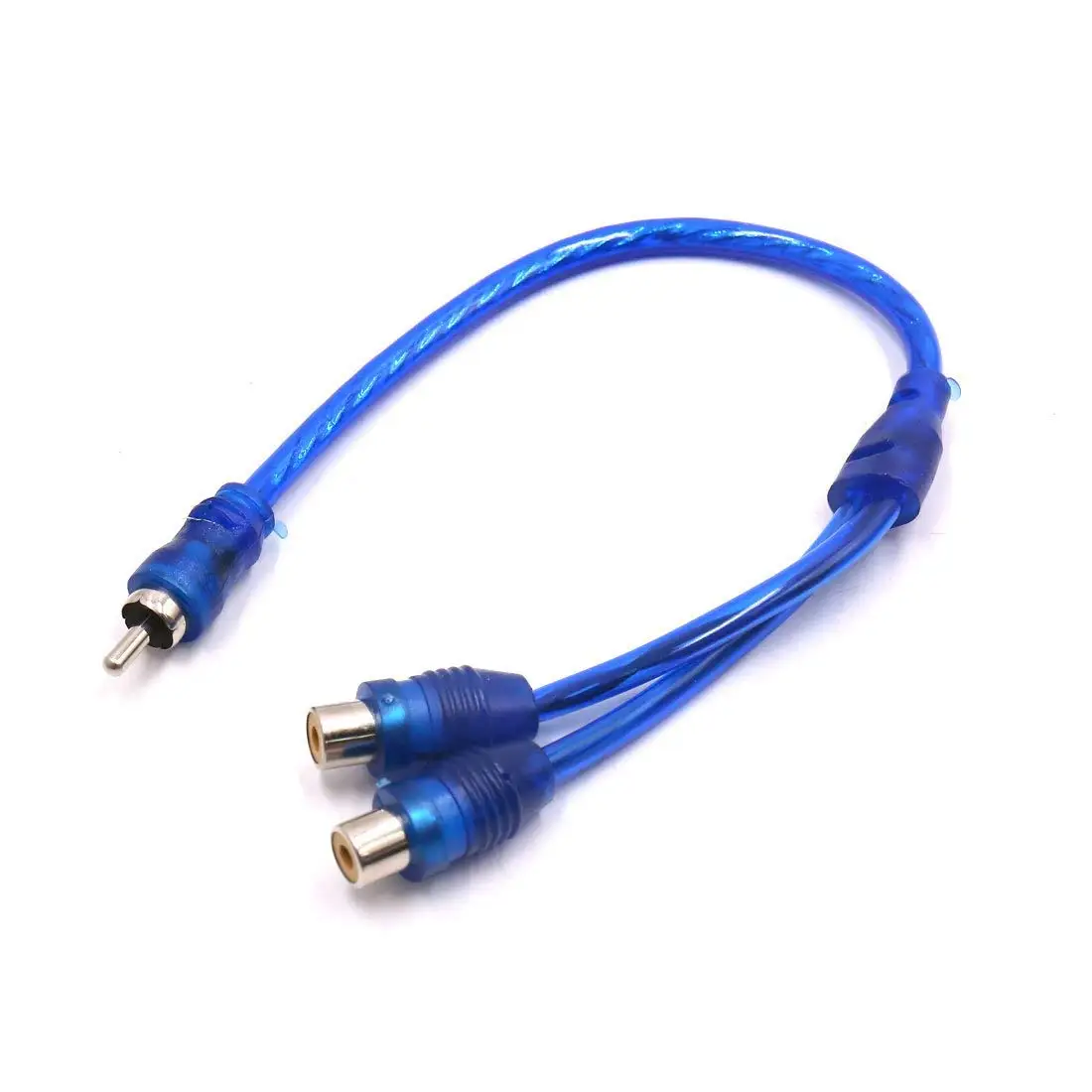 Uxcell a17070300ux0615 2 шт. Синий Женский к мужскому RCA сплиттер адаптер автомобильный