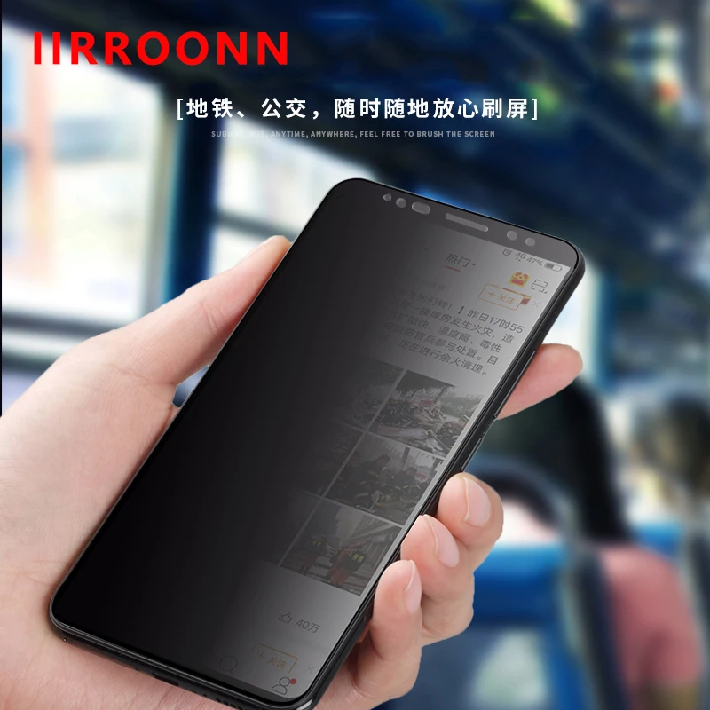 IIRROONN антишпионское закаленное стекло для Samsung Galaxy S8 plus Защита экрана + 6D пленка