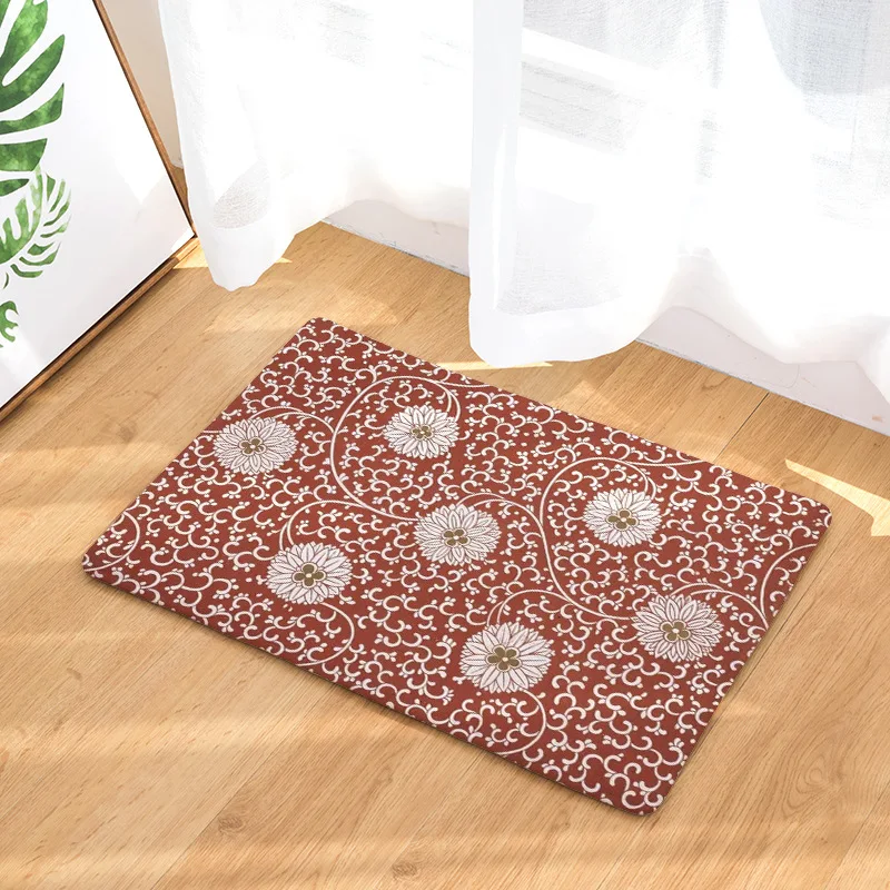 CAMMITEVER китайский винтажный узор Цветочные листья Династия Цин Противоскользящий