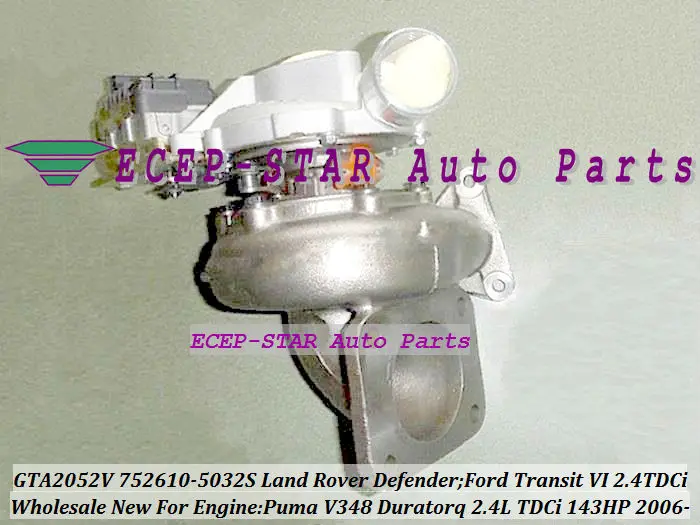 GTA2052V 752610 0009 0010 YC1Q6K682BF 6C1Q6K682EM Turbo для Land Rover Defender Ford Tourneo Transit VI Puma Duratorq 2.4L TDCi|turbo|turbo