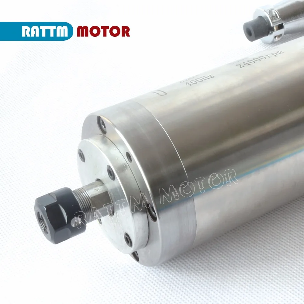 0.8KW / 800 Вт с водяным охлаждением двигатель шпинделя 220V ER11 24000 об/мин 65x158 мм