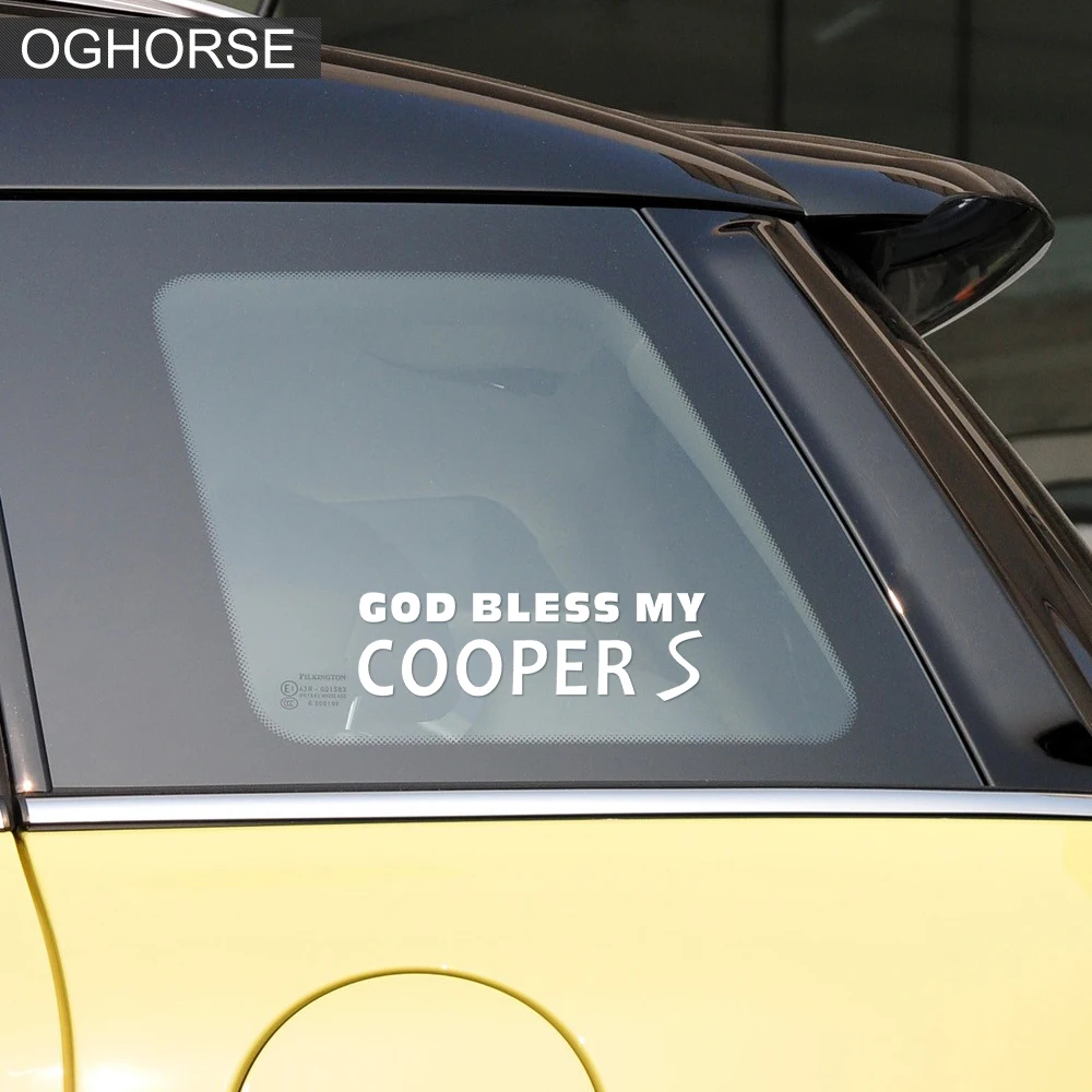 Наклейка на багажник наклейка God Bless My Cooper one r50 r53 r56 r57 r60 f56 f60 r61 f54 f55 | Автомобили и