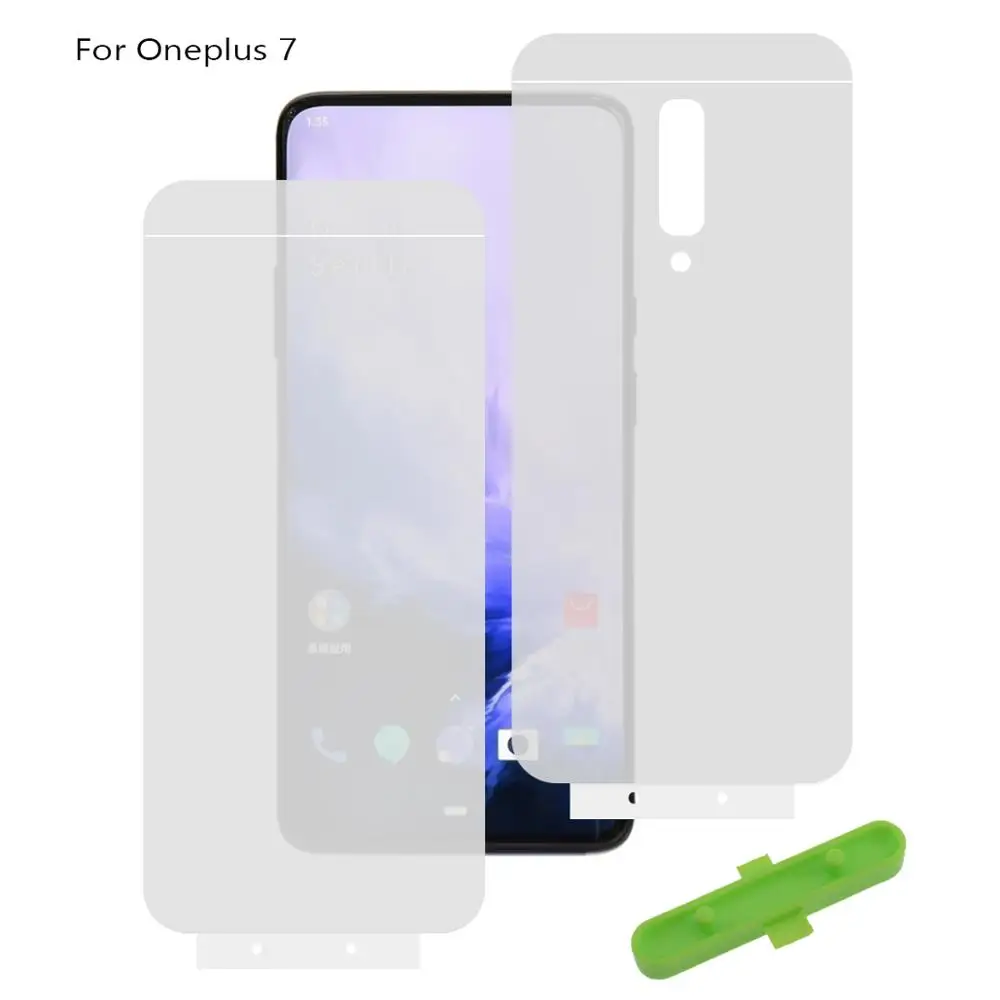 2 шт 3D полноэкранная Гидрогелевая пленка для Oneplus 6 6T 7 Pro 1 + Передняя Задняя