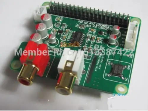 I2S HiFi DAC ES9023 Плата расширения декодирующая плата кодировщик для Raspberry pi B +|encoding