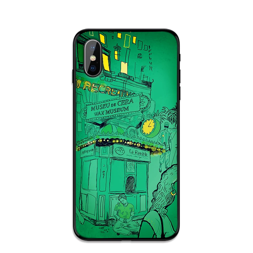 Японский художественный Мягкий ТПУ чехол для Apple iPhone 6 6S 7 8 Plus 5 5S SE X XS MAX XR