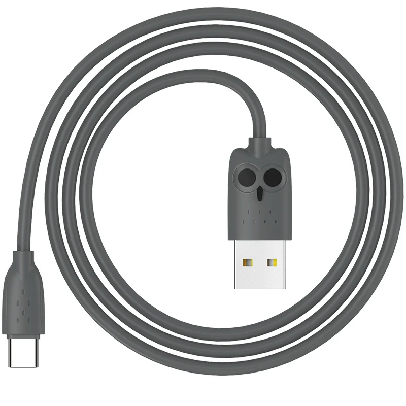 HOCO 1 м 2.4A USB C кабель для huawei P20 lite type C кабель USB зарядное устройство EU штекер type-c кабель для Redmi k20 pro - Цвет: 100cm Gray