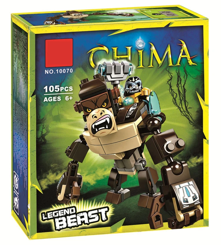 Новинка 105 шт. строительные блоки сборные занавески Бог Зверь модель Сделай Сам