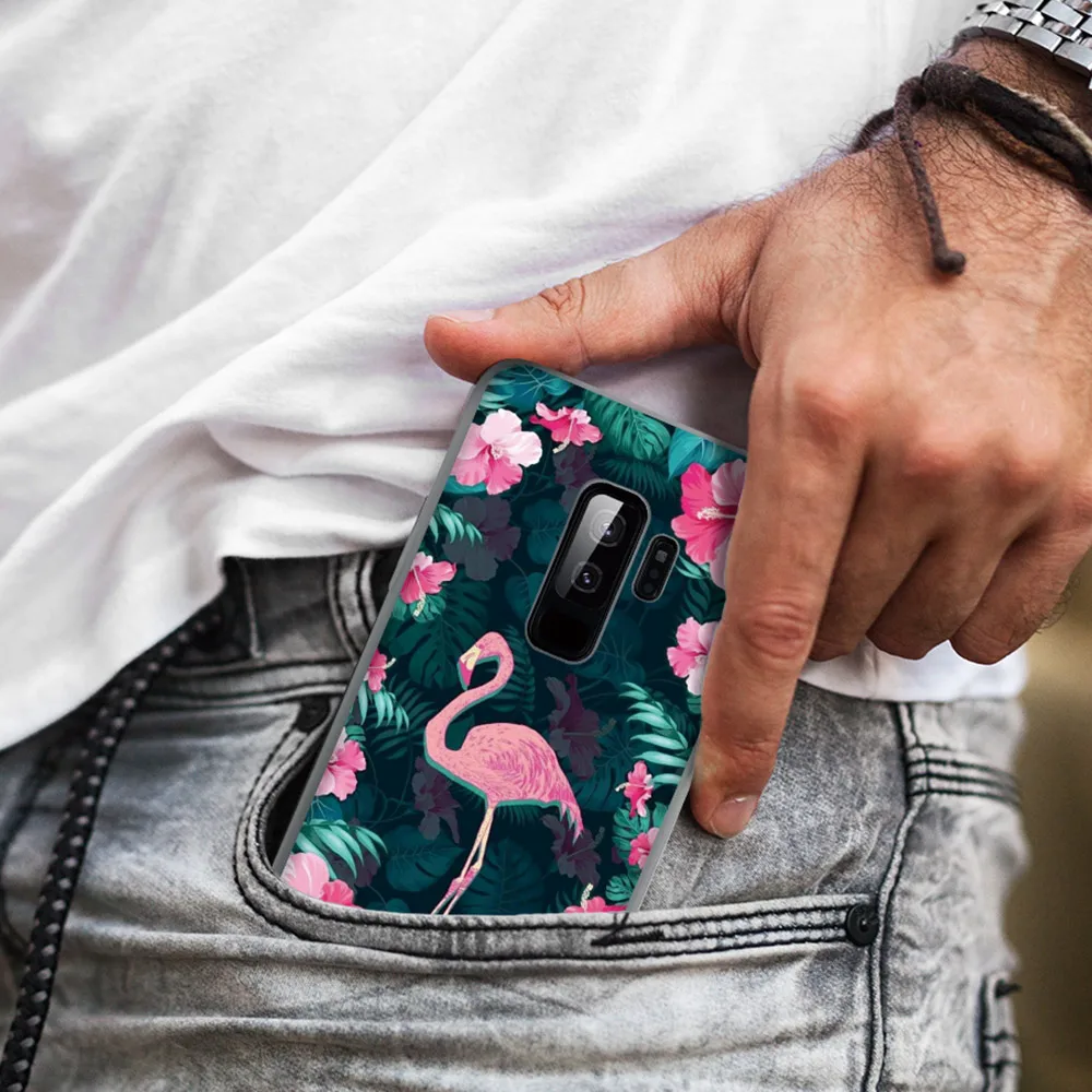 CASEIER Фламинго чехол для телефона Samsung Galaxy S10 S9 S8 Plus S10E задняя крышка Note 8 9 J720 A8 A7 2018