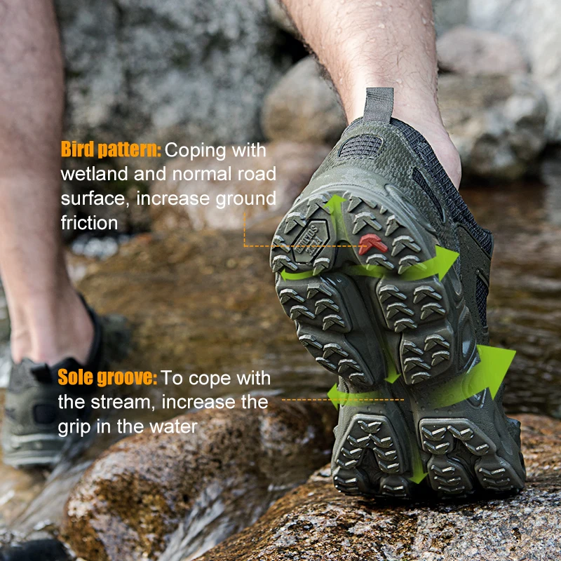 FREE SOLDIER outdoor sports camping tactical military upstream shoes hiking waterproof breathable quick-drying for men | Спорт и