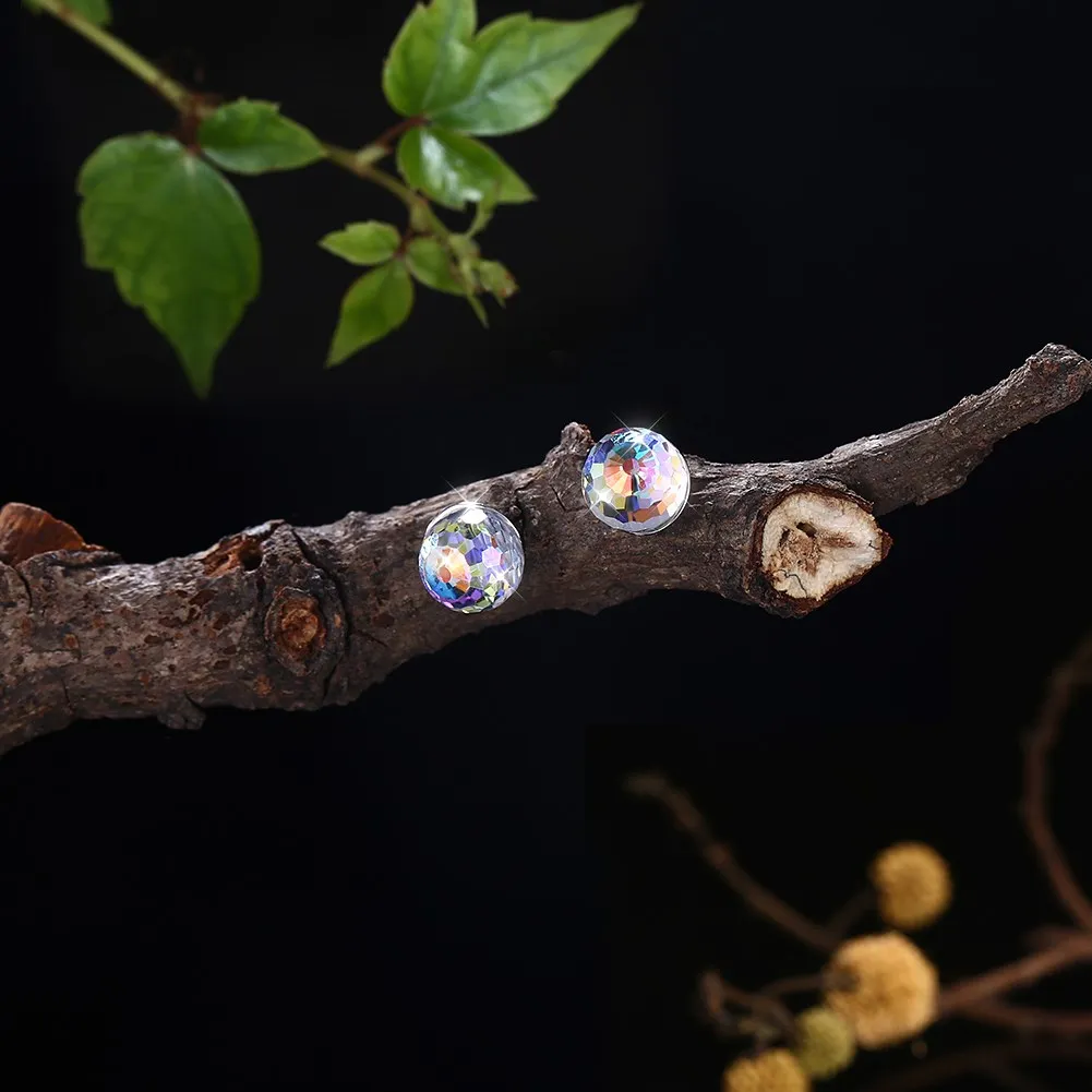 LEKANI кристаллами от Swarovski милый мяч многоцветный кристально чистой S925 серебряные