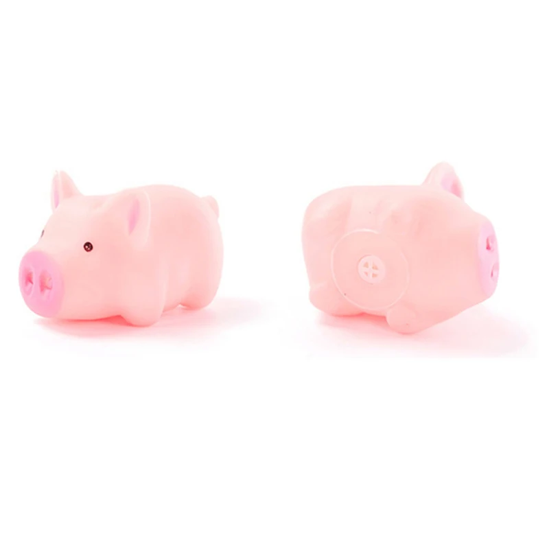 

5 Pcs Cartoon Cute Pink Piggy Toys Children Fun Venting Pig Squeezing Music Decompression Venting Toy Student Gift