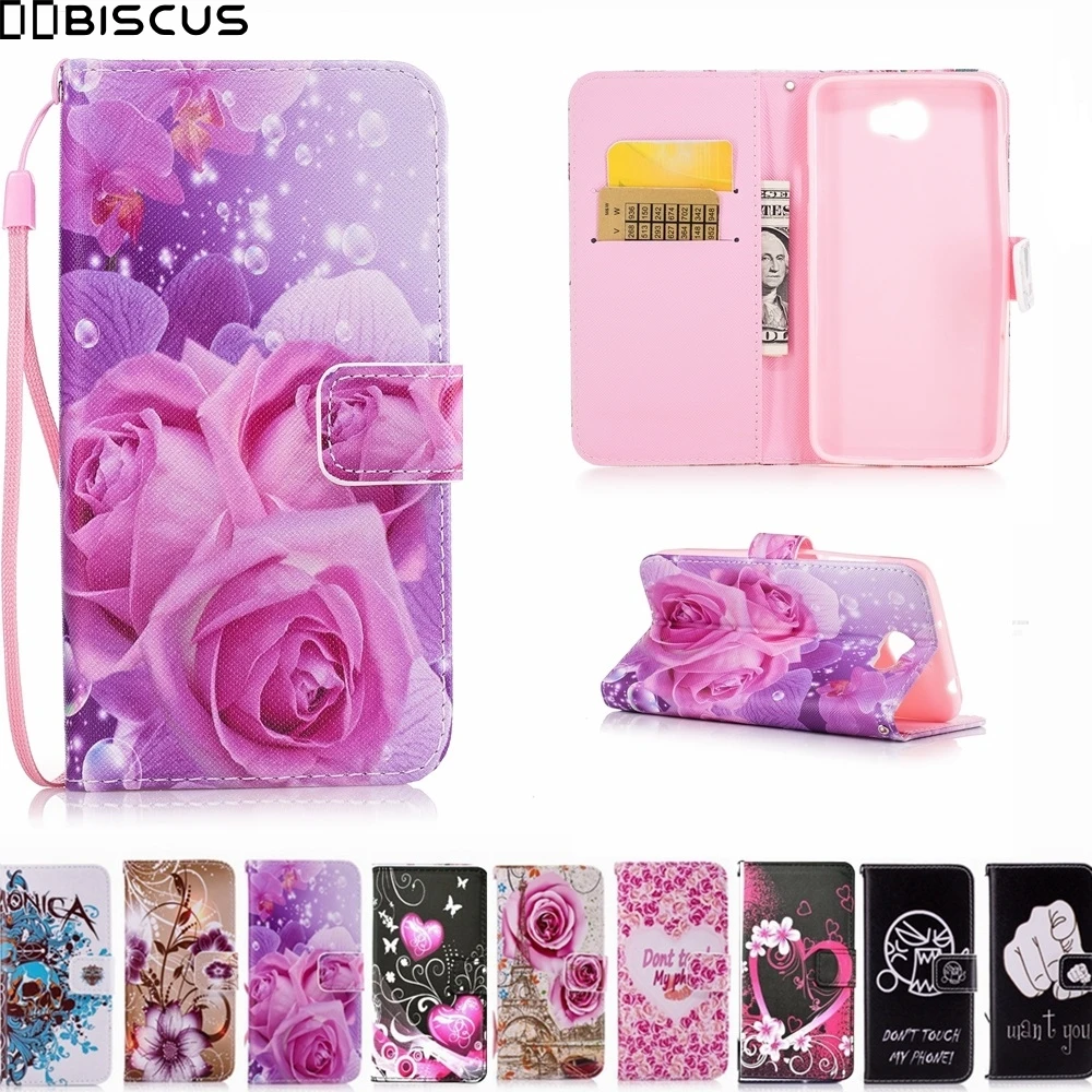 Кожаный чехол книжка для Huawei Y5 II 2 Y5II / Y6 ii|case for huawei y5|case huaweicase |