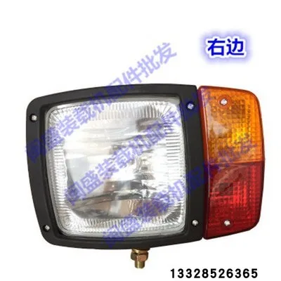 Right headlight Liugong задний фара погрузчик резервный свет 30E 836 855 задний свет 50 машина рабочий свет фары вилочный погрузчик свет - Цвет: Right headlight