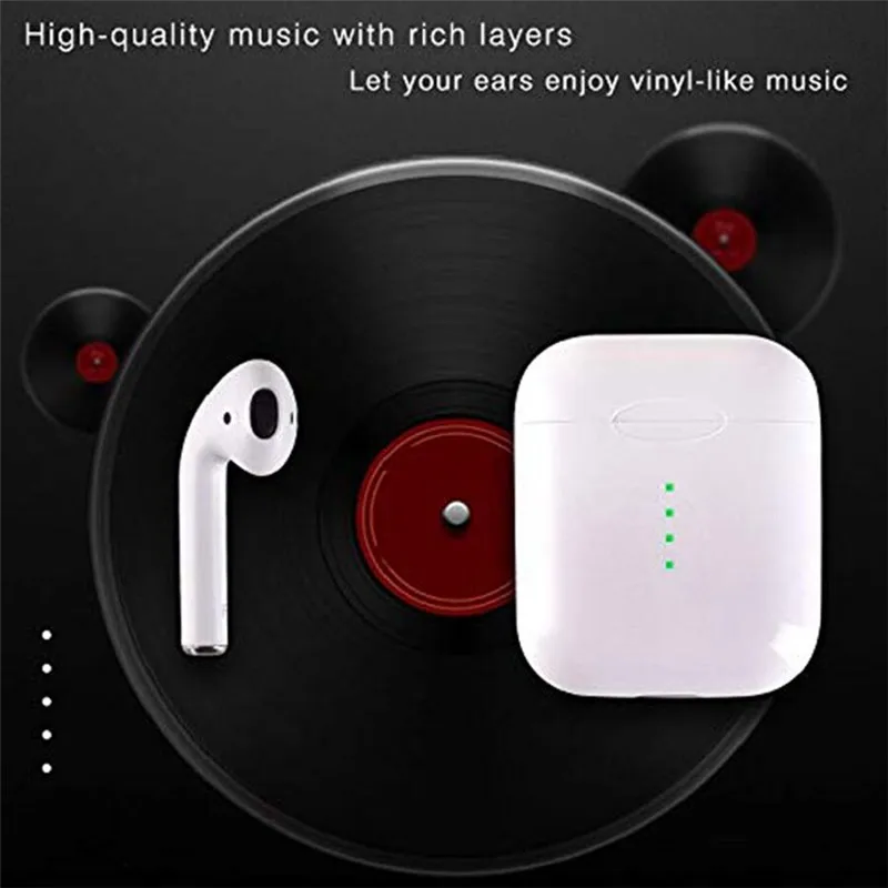Новая i10 tws bluetooth гарнитура type c jack поддерживает беспроводную зарядку с сенсорной