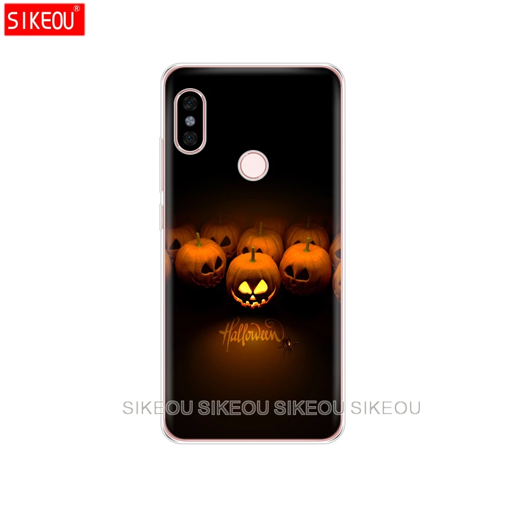 Силиконовый чехол для телефона Xiaomi redmi S2 Y2 6 5 2 3 3s pro PLUS note 4 4X 4A 5A 6A с тыквой на
