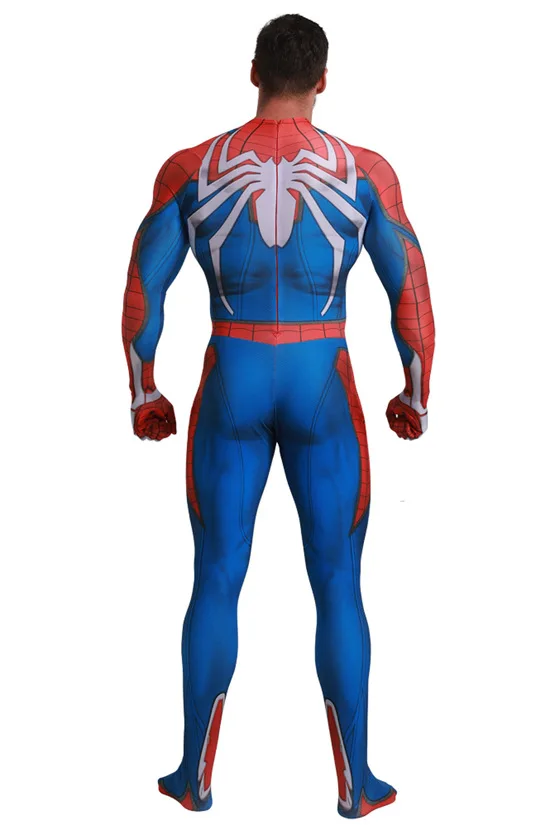 Новый ps4 insomniac костюм Человека-паука спандекс игры Spidey Косплей Хэллоуин