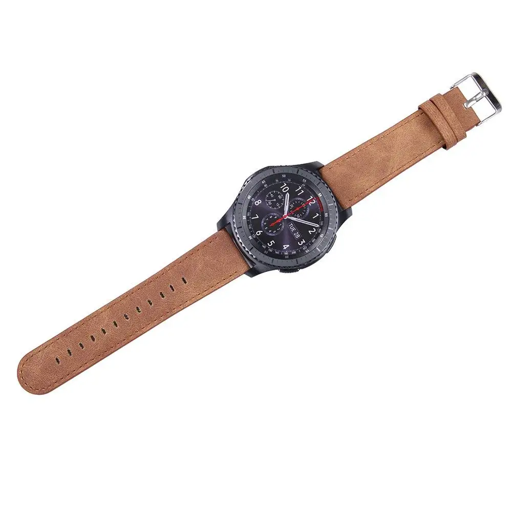 Ремешок кожаный для Samsung Galaxy Watch 3 Band классический сменный Браслет Huawei 3/Pro GT 2 22 мм 45