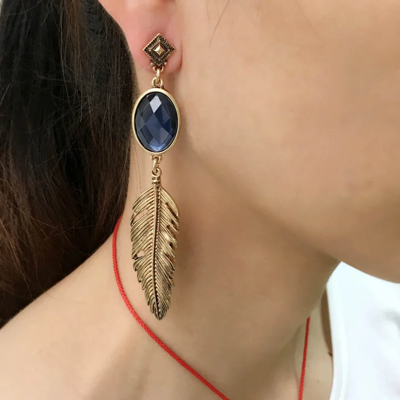 MANILAI винтажные длинные женские серьги-подвески с акриловыми бусинами и