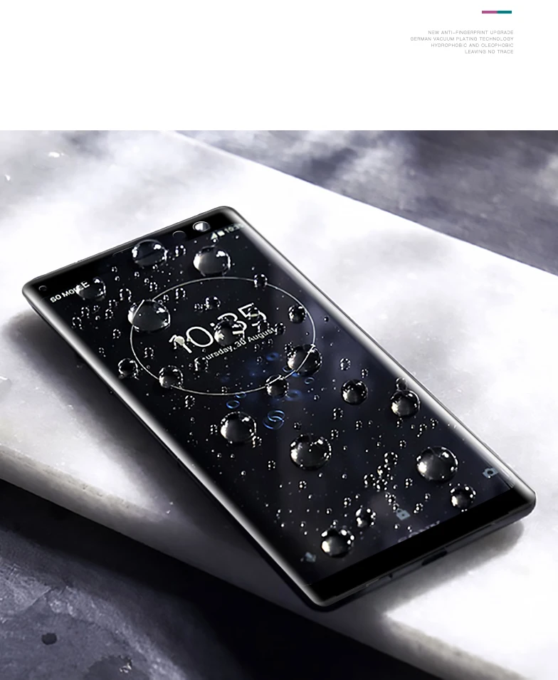 Полностью изогнутое закаленное стекло для sony Xperia 8 10 Plus XZ5 XA3 XZ4 XZ3 XZ2 XZ2 Compact XZS XZ1 XZ полное покрытие Защитная пленка для экрана