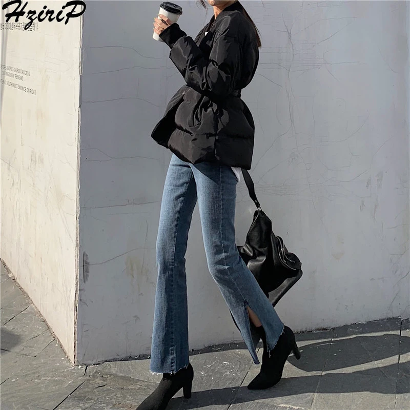 Женские облегающие брюки HziriP с высокой талией в стиле ретро на весну и осень