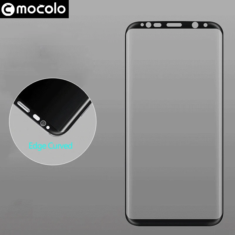 Mocolo 3D изогнутое 0,26 мм Полное покрытие экрана 9H твердое защитное закаленное стекло для samsung Galaxy S8 S8 plus S9 полное покрытие