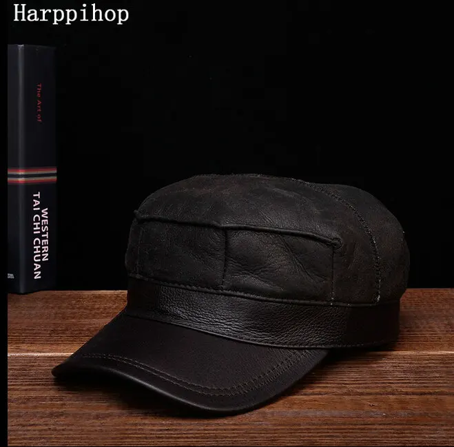 2017 зимняя бейсболка из натуральной воловьей кожи женская спортивная для улицы