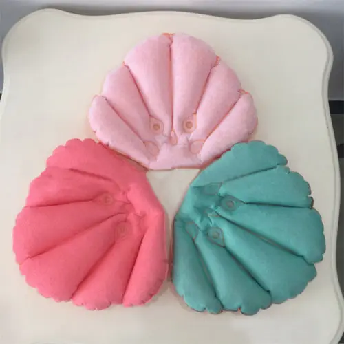 Удобная Ванна ПВХ Пена Подушка подголовник надувная подушка присоски случайный