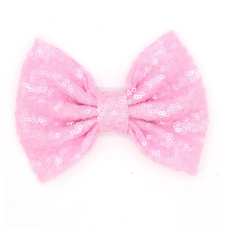 

60pcs/lot 32 colors Free Epacket/CPAP 5" Big Sequin Messy Bow without clips, For you DIY Children Jersey Headband, Hair Flower