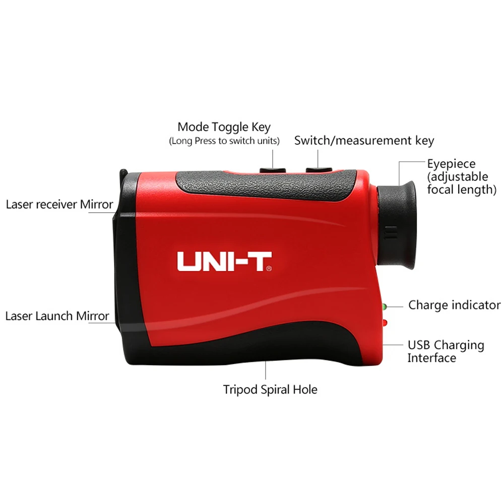 UNI-T лазерный дальномер для гольфа LM600 телескоп лазерный дальномер телескоп измеряемый угол скорости Охота