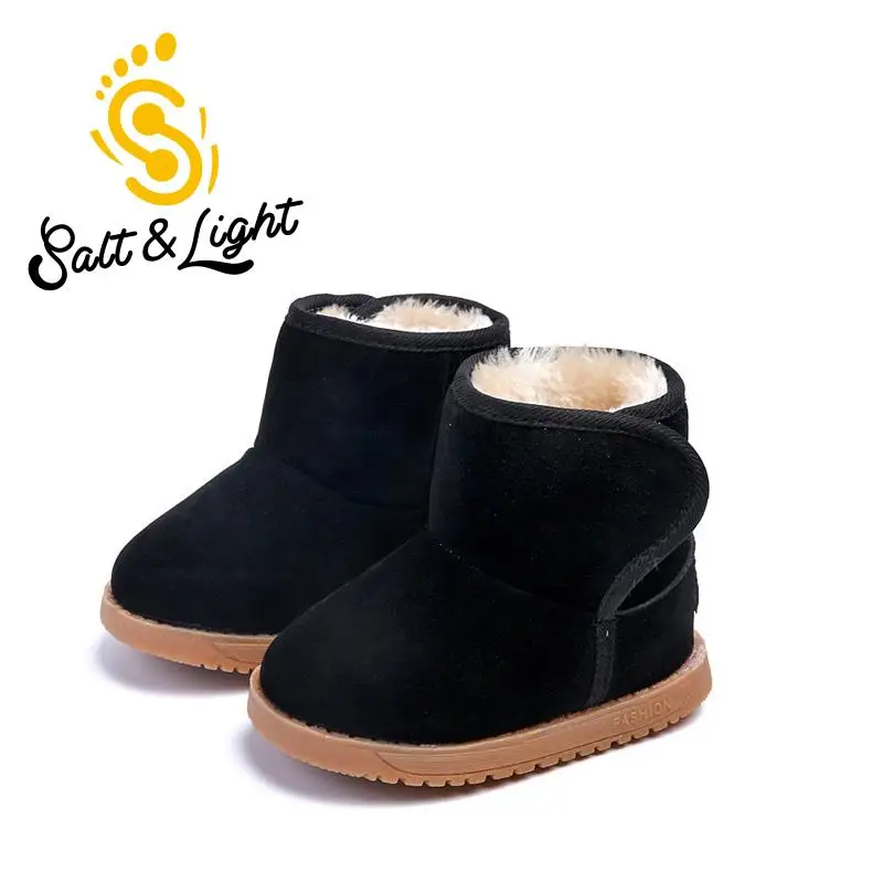 Зимние детские ботинки на толстой подошве из хлопка сохраняют тепло детская