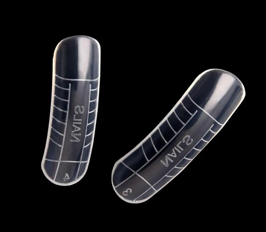 Shellhard 120pcs/box Professional Dual System Nail Form 12 Sizes Clear Forms Mold Model False Tips For Tools | Красота и здоровье