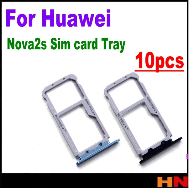 10 шт. лоток для SIM карты Nano 2S держатель Micro SD слот адаптер части Huawei Nova 2S|Шлейфы