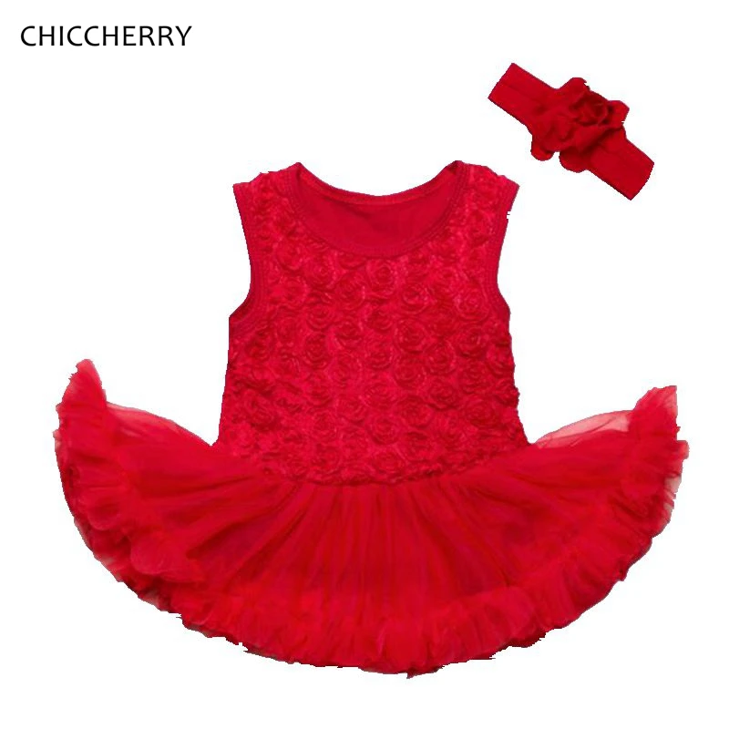 3D Кружево Роуз Свадебные и Новый год костюмы для вечеринок Красный Детские