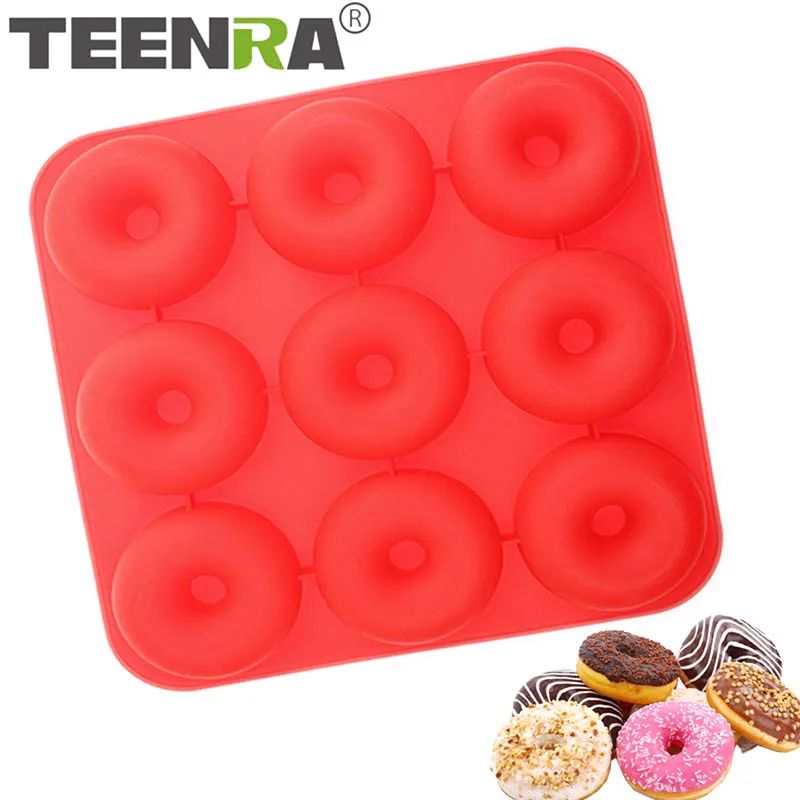 

Форма для выпечки, силиконовая, с 9 отверстиями, круглая силиконовая форма для тортов, 1 шт.
