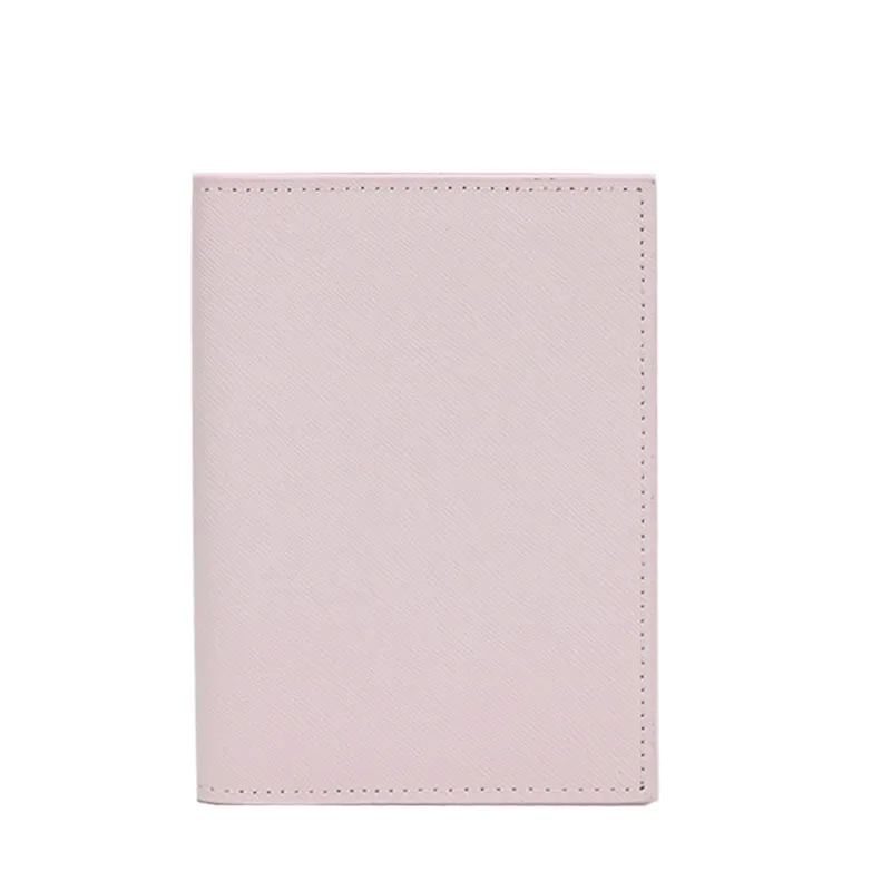 pink passport cover Модные, с монограммой, начальные буквы, унисекс, Сафьяновая кожа, держатель для паспорта, багажная бирка, Обложка для паспорта, набор, аксессуары для путешествий - Цвет: pink passport cover