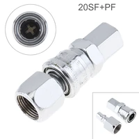 2pcs tl s12 20sfpf high speed steel pneumatic fitting quick high pressure connector with dual interface and telescopic buckle