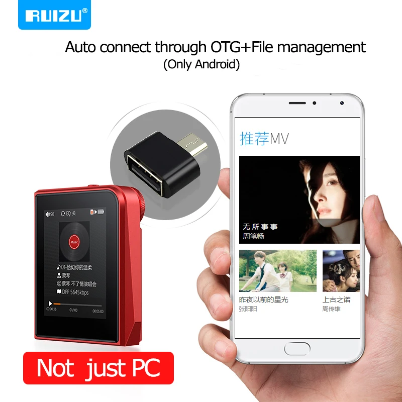 

Yescool A50 Portable Metal HD lossless HIFI Music MP3 Player Sports Walkman Support TF Card Lyric display Resume Quick Charge