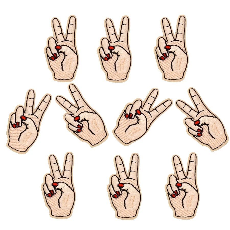 10 шт. патчи для одежды с вышивкой ножницами|iron patches for clothing|embroidery patchpatches clothing iron |