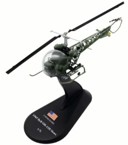 OH-13H AMER 1/72 масштаб военная модель игрушки USAF истребитель F35, F22, F14, F18, B2, B52, F-4C, A10 литой под давлением самолет модель игрушки для коллекции/подарок - Цвет: OH-13H
