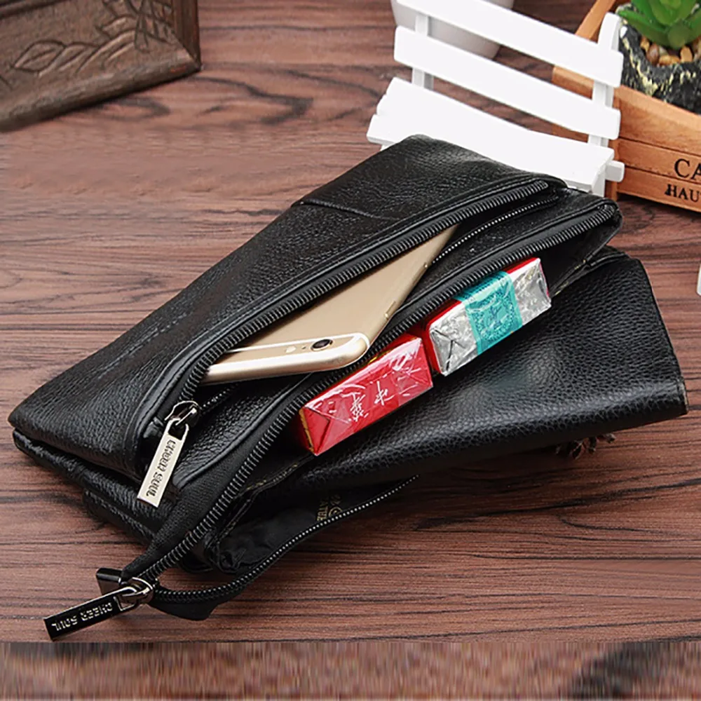 Мужская поясная сумка из натуральной кожи мобильный телефон чехол сумки с ремнем