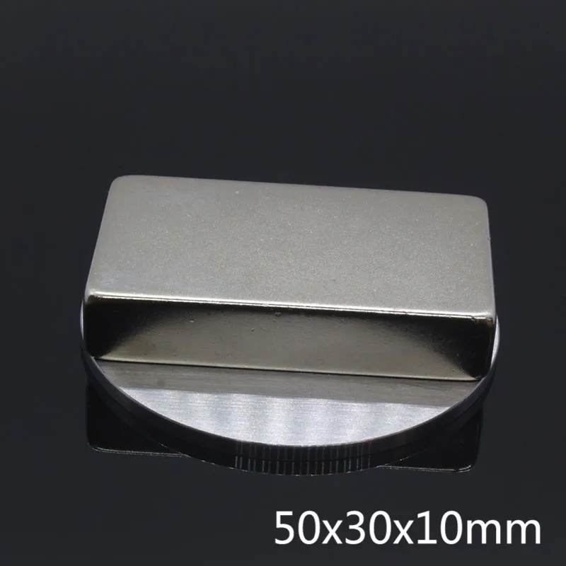 1 шт. N35 NdFeB прямоугольный магнит f 50 мм x 30 10 сверхсильный неодимовый 50*30*10