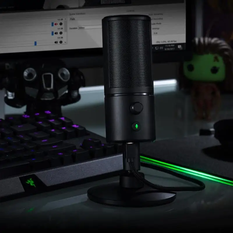 razer Seiren X Pickup 3 цвета микрофон для Live Webcast цифровой конденсаторный голосовой усилитель для настольного компьютера ноутбука