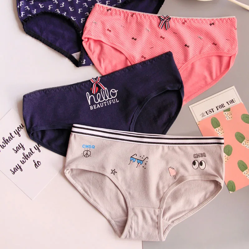 Шт. 4 предмета распродажа нижнее белье для девочек детское с рисунками из