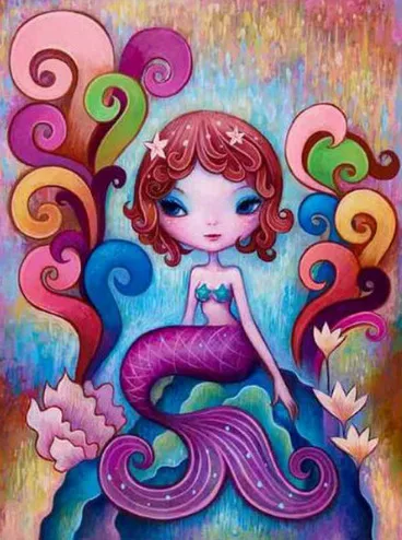 Новая мультяшная девушка полностью круглая 5D алмазная живопись своими руками